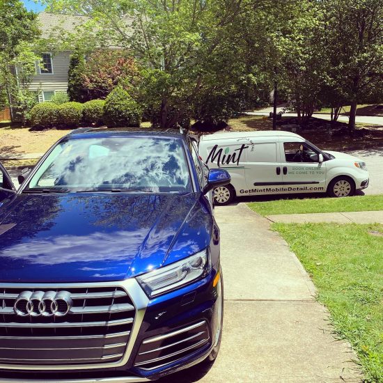 Mint Mobile Detail providing mobile detail service at a client's home